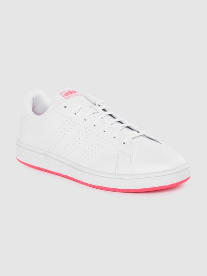 Adidas neo advantage clean hotsell white pink