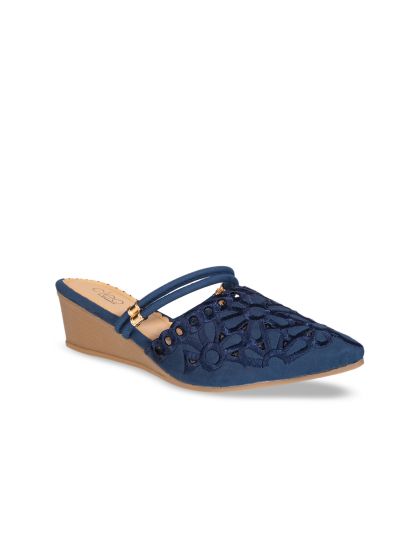 blue embellished sandals