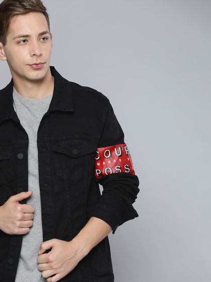 Black Bomber Jacket - Jackets for Men 