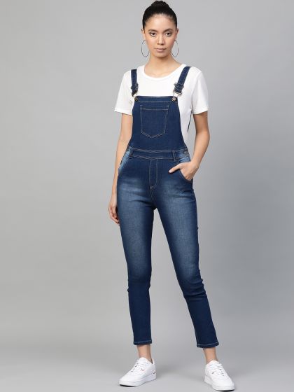 Buy Kraus Jeans Women Black Dungarees Dungarees for Women