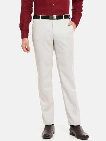Buy Van Heusen Men Off White Formal 