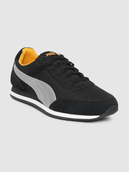 Buy Puma Men Black Solid Duplex Evo Rise Suede Sneakers - Casual Shoes for  Men 1794537 | Myntra