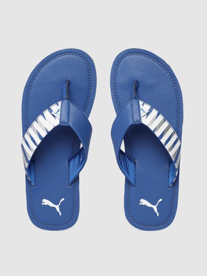 Puma blue thong flip flop Clearance