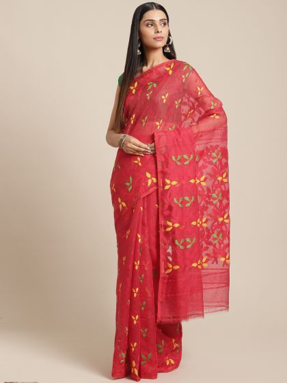 Myntra dhakai jamdani saree shop