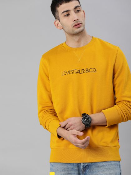 levis mustard sweatshirt