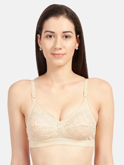 Buy Salient Skin Coloured Embroidered Regular Bra Bra For Women 515788 Myntra
