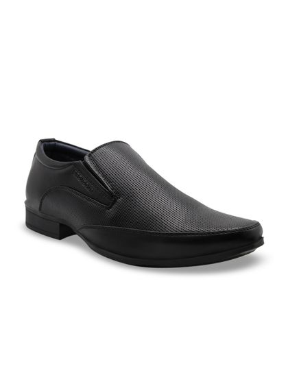 Buy Franco Leone Men Black Leather Semi 