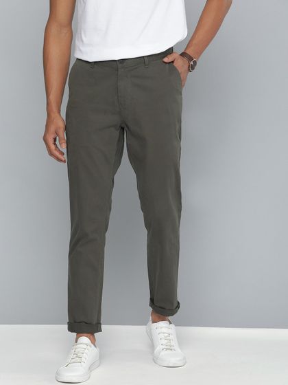 Beige Slim Fit Camouflage Print 