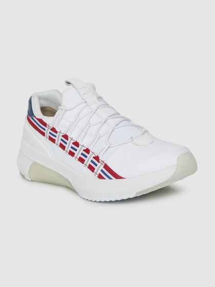 skechers mens white leather sneakers