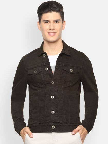 Buy Allen Solly Men Navy Blue Solid 