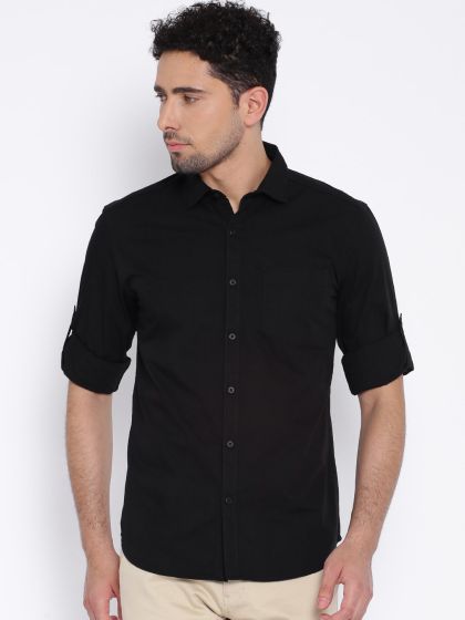 Buy Highlander White Slim Fit Casual Shirt Shirts for Men