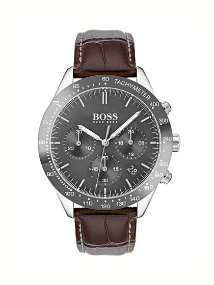 boss leather watch