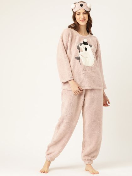Fleece night suits marks sales and spencer