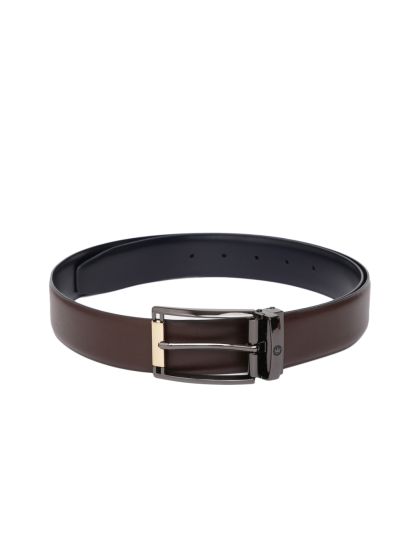 Buy Louis Philippe Men Black Leather Belt - Belts for Men 20183062