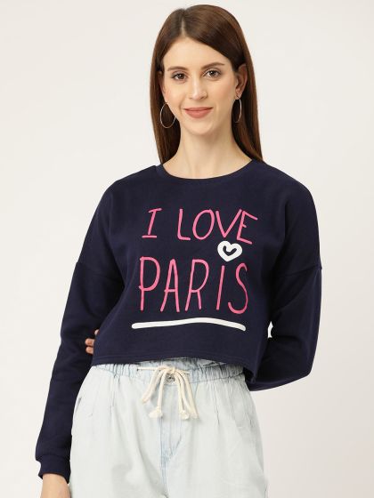 Buy FOREVER 21 Women Maroon Striped Sweatshirt Sweatshirts for