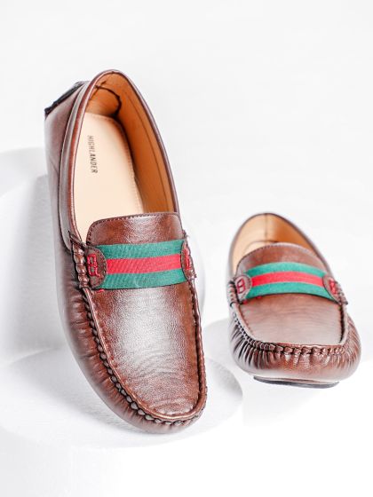 Buy Froskie Men Brown Textured Loafers Casual Shoes for Men