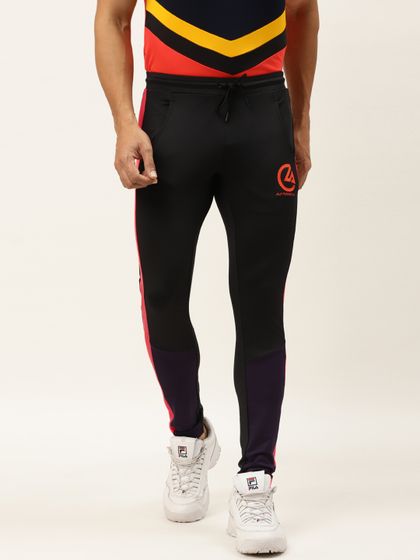 MANGO MAN Men Black Solid Track Pants 