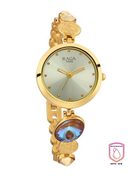 Buy Titan Raga Vietnam Women Beige Analogue Watch NL2539KM01