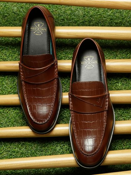 Brown Perforated Brogues - Formal Shoes 