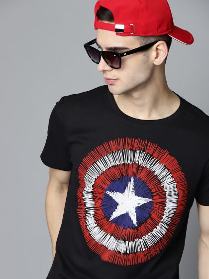 Captain america t shirt myntra hotsell