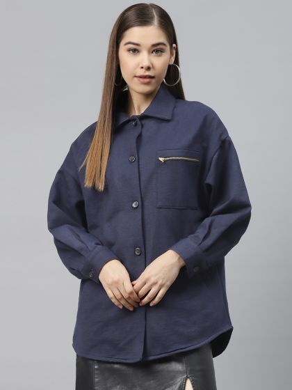 Blue cord jacket womens sales