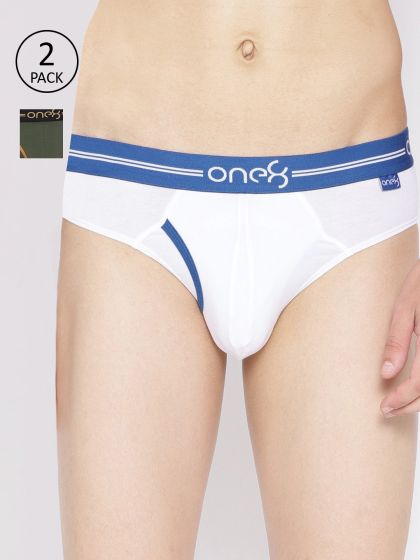 one8 by Virat Kohli Men Pack Of 2 Solid Premium Cotton Low Rise Briefs