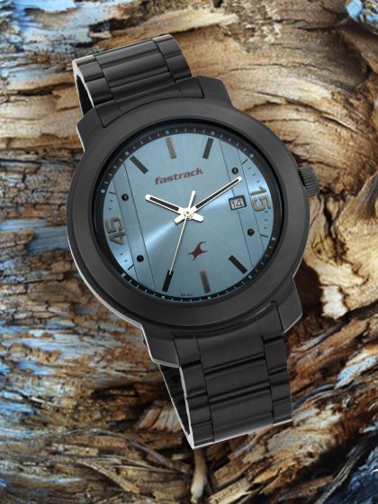 Buy GIORDANO Men Black & Blue Analogue Watch - Watches for Men 8044555 |  Myntra