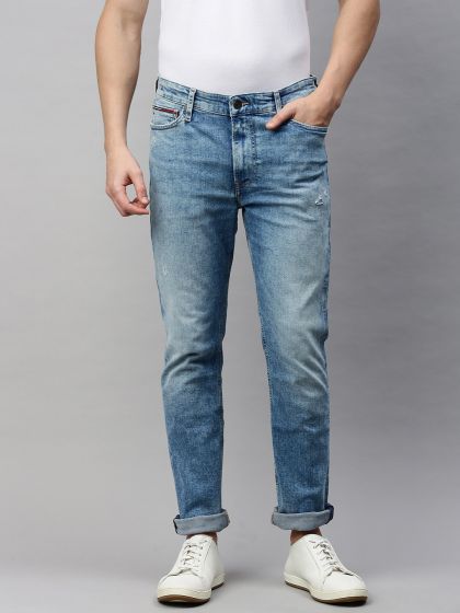 Buy Tommy Hilfiger Men Skinny Sydney Fit Mid Rise Clean Look Stretchable Jeans - Jeans for Men 9320297 | Myntra