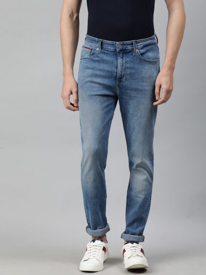 Afwezigheid horizon Menda City Buy Tommy Hilfiger Men Blue Sidney Skinny Fit Mid Rise Clean Look  Stretchable Jeans - Jeans for Men 7823103 | Myntra