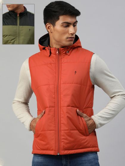 Buy FILA Men Black Hooded Sporty Jacket Jackets for Men 2185289