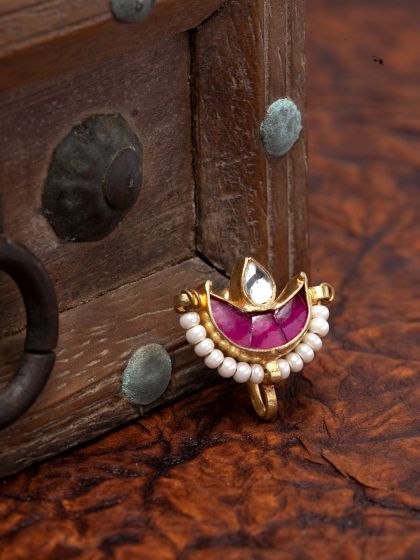 Nose pin 24k gold store