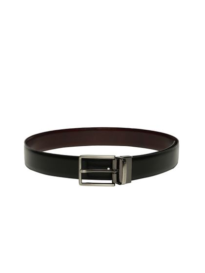 Brown Textured Reversible Belt - Belts 