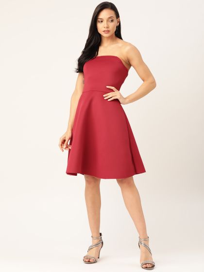 Tube fit and flare dress sale