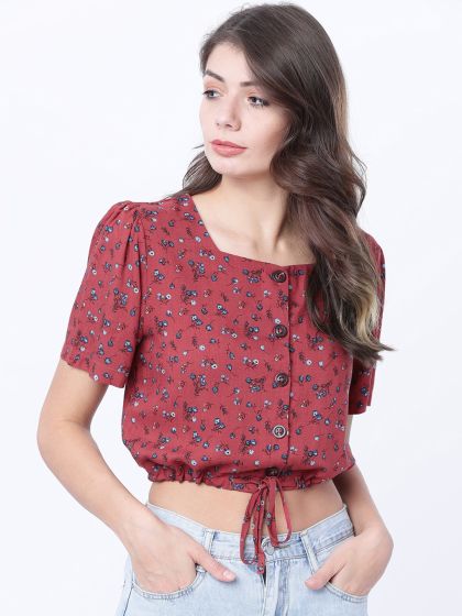 Navy blue tommy 2025 hilfiger crop top