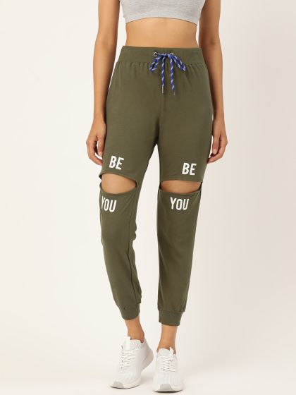 Ripped knee joggers outlet womens