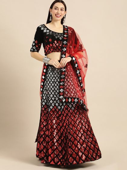 Banarasi lehenga myntra clearance
