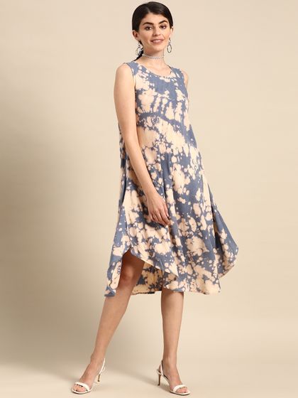 wallis blue magnolia tiered dress