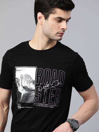 Buy ADIDAS Originals Men Black BB Military Printed Round Neck Pure