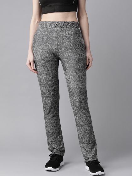 Buy Puma Women Grey Melange Solid Classics T7 Track Pants - Track