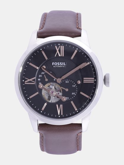 Buy Fossil Men Black Skeleton Automatic Analogue Watch Me3061 Sor Watches For Men 9037391 Myntra They offer stylish designs without compromising on the quality. fossil