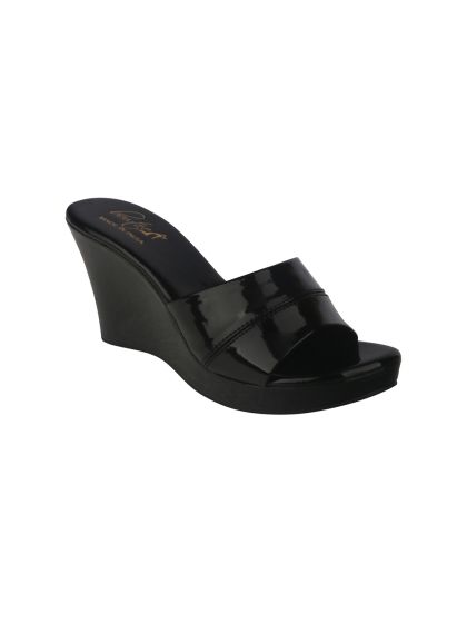 Buy FOREVER 21 Women Black Solid Wedges Heels for Women 6795665