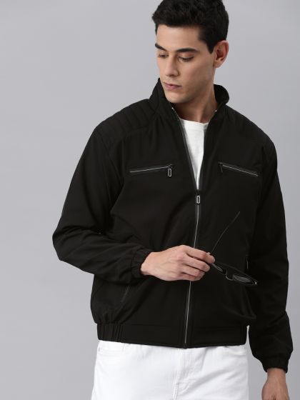 Buy Duke Men Black Colourblocked Windcheater Tailored Jacket