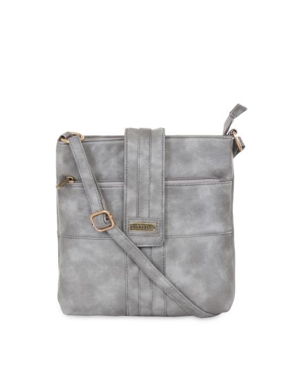 Buy David Jones Cream Coloured Solid Sling Bag - Handbags for