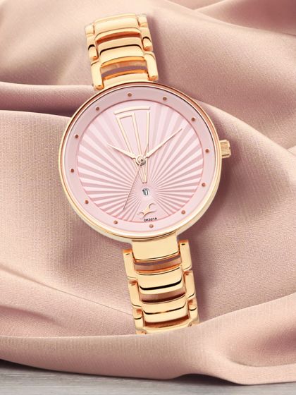 Buy Daniel Klein Women Gold Toned Shimmer Analogue Watch DK12056 2