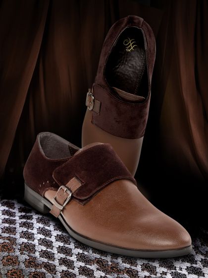 Buy Franco Leone Men Brown Leather Semi Formal Shoes Formal