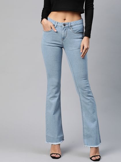 Buy HERE\u0026NOW Women Black Bootcut High 