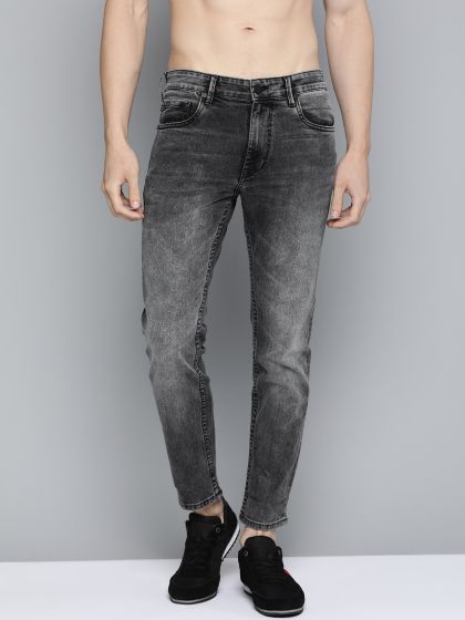 Calvin Klein Slim Straight Faded Grey Jeans in Gray for Men