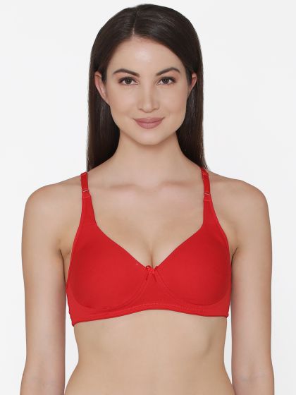 Buy Clovia Full Coverage Non Padded Wirefree Bra With Hipster