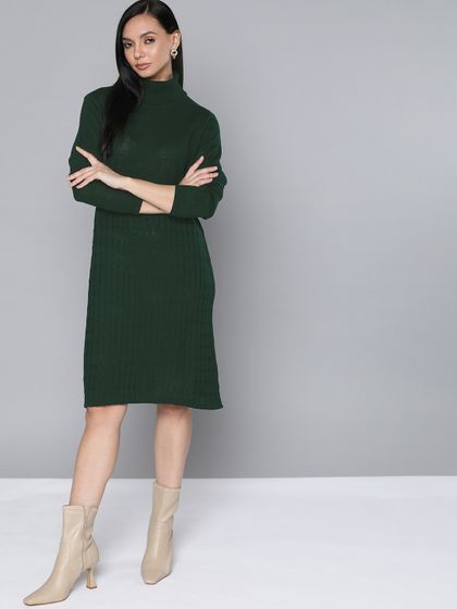 Striped Sweater Dress 