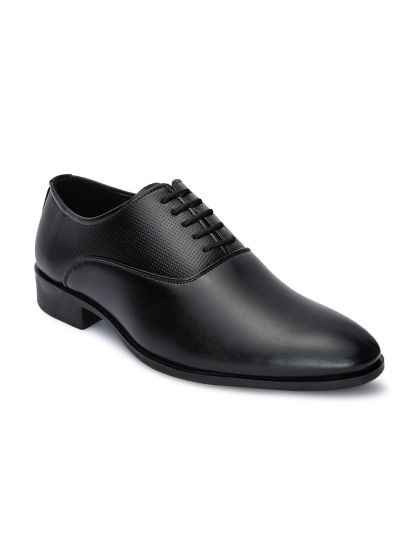 Buy Raymond Men Black Formal Leather Oxfords Formal Shoes for